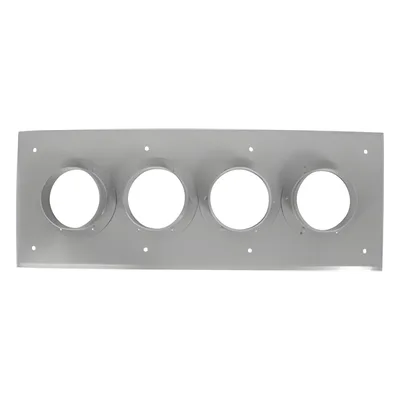 Placa Pasamuro / 4 Puertos / 4.0' (101.6 mm) / Aluminio / IP66 / 25.50 x 9.50 in