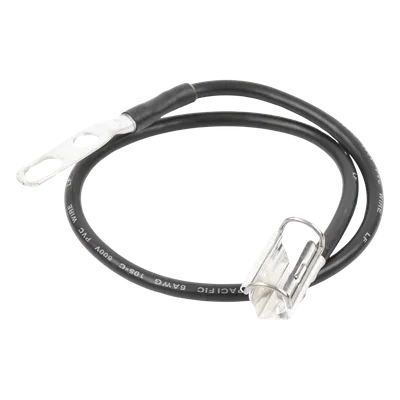 Kit de Aterrizaje para Cable Coaxial 1/2" / Longitud 24" (2 ft) / Acero Inoxidable / Terminal Dual / MIL-STD e IEC