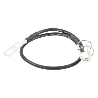 Kit de Aterrizaje para Cable Coaxial 7/8" / Conductor Calibre 6 / Longitud 609.6 mm (24") / Acero Inoxidable / Terminal 1 o 2 Puntos