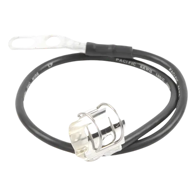 Kit de Aterrizaje para Cable Coaxial 7/8" / Conductor Calibre 6 / Longitud 609.6 mm (24") / Acero Inoxidable / Terminal 1 o 2 Puntos