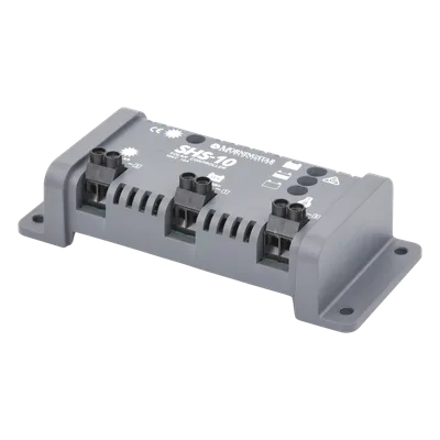 Controlador de Carga Solar PWM / 10 A / 12 VCC / Desconexión Automática / IP22 / Consumo 8 mA / -25°C a +50°C