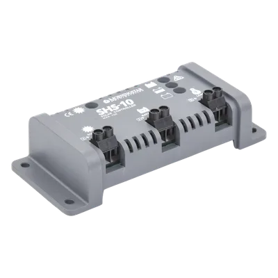 Controlador de Carga Solar PWM / 10 A / 12 VCC / Desconexión Automática / IP22 / Consumo 8 mA / -25°C a +50°C