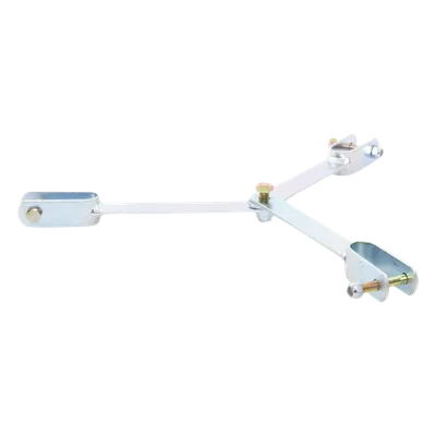 Brida de Sujeción para Retenida / Tipo Delta con Apoyo Central / Acero ASTM-36 / Galvanizado Electrolítico / Tornillería Grado 5 / Compatible con Tramos STZ30