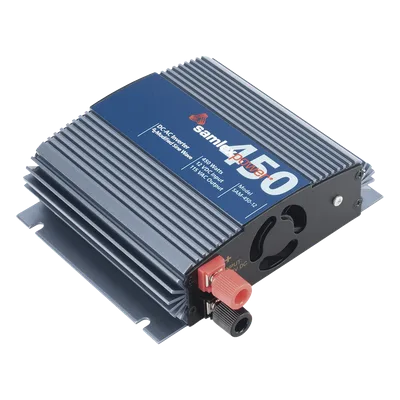 Inversor de Corriente Onda Modificada / 450 W / Entrada 12 Vcc / Salida 115 Vca 60 Hz / 2 Contactos de Salida