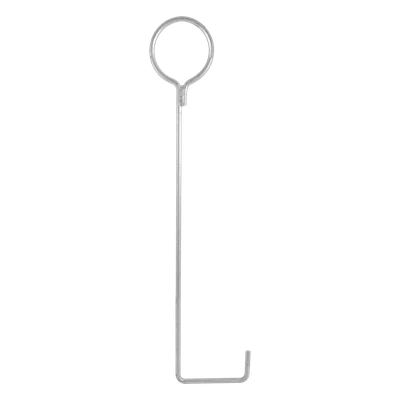 Ancla de Piso para Retenida / Varilla 1/2' / Longitud 92 cm (36') / Torre 30 m (98.4 ft) / Argolla 13.6 cm (5.3') / Galvanizado Electrolítico