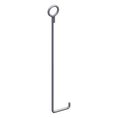 Ancla de Piso para Retenida / Torre 45 m (147.6 ft) / Varilla 3/4" / Galvanizado por Electrólisis / Anclaje 32 m (105 ft)