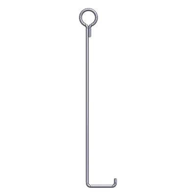Ancla de Retenida para Torre / Altura 45 m (147.6 ft) / Tipo Piso / Varilla 3/4" ASTM A36 / Galvanizado por Inmersión en Caliente / Longitud 150 cm (59.1 in)