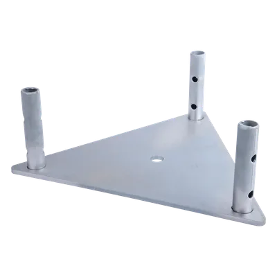Base para Torre / Acero Galvanizado Electrolítico / Tubo 35 mm / Torres hasta 30 m (98.4 ft) / Carga Pesada / Viento Severo
