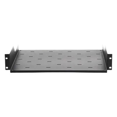 Charola para Rack / 19" / 2UR / Profundidad 34.2 cm (13.5 in) / Carga 20 kg / Lámina Calibre 16