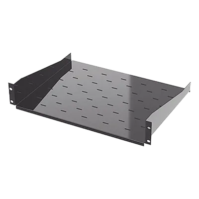 Charola para Rack / 19" / 2UR / Profundidad 34.2 cm (13.5 in) / Carga 20 kg / Lámina Calibre 16