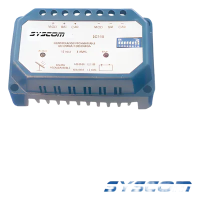 Controlador Solar con Temporizador / 12 Vcc / 20 A / Temporización 30 min a 12 h / Protección Bajo Voltaje 10 Vcc / Regulación Carga 12.70 a 14.40 Vcc / Indicadores LED