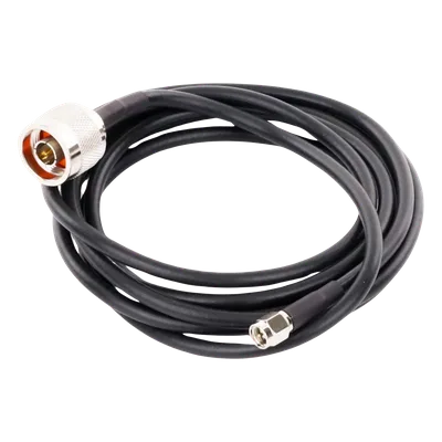 Jumper / 2 m (6.56 ft) / RG-58U / N Macho a SMA Macho / 50 Ω / 95% Blindaje Cobre