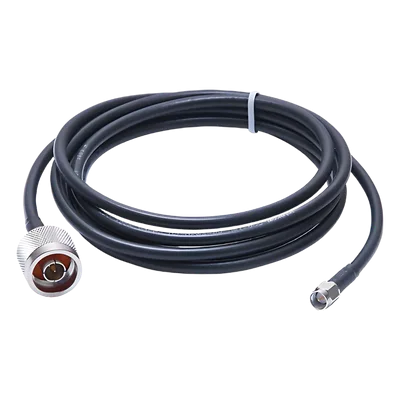 Jumper / 2 m (6.56 ft) / RG-58U / N Macho a SMA Macho / 50 Ω / 95% Blindaje Cobre