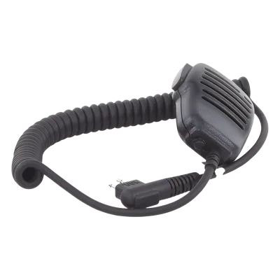 Micrófono-Bocina Remoto / PTT Integrado / Jack 3.5 mm / Cable 10" (25.4 cm) / Clip 360° / Compatible Motorola y Kenwood VOX
