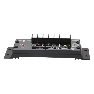 Controlador Solar para Iluminación / 20 A / 12 Vcc / 10 Opciones de Iluminación / Detección Automática Día/Noche / Regulación 14.1 V