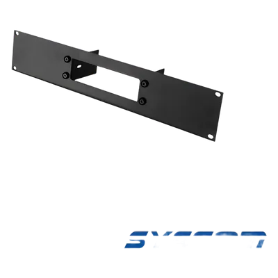 Tapa frontal de aluminio / Calibre 11 / 2U / Rack 19" (48.26 cm) / Color negro