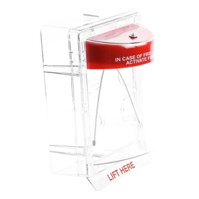 Cubierta Protectora de Alarma / Policarbonato Inviolable / Bocina Ajustable 95/105 dB / Montaje en Superficie / ADA