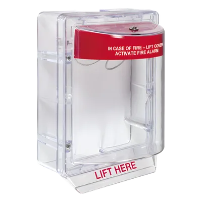 Cubierta Protectora de Alarma / Policarbonato Inviolable / Bocina Ajustable 95/105 dB / Montaje en Superficie / ADA