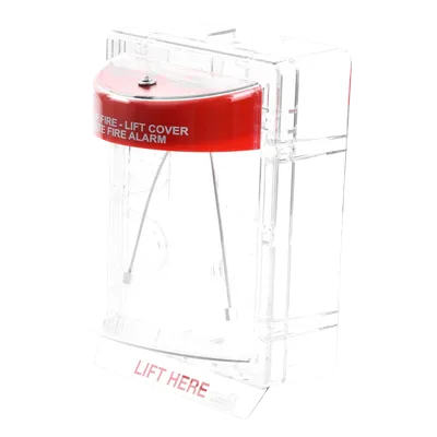 Cubierta Protectora de Alarma / Policarbonato Inviolable / Bocina Ajustable 95/105 dB / Montaje en Superficie / ADA