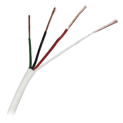 Bobina de Cable / 1000 Pies (305 m) / 4 x 22 AWG / Cobre Multifilar / PVC Retardante a la Flama / UL 13 / Interior / Blanco