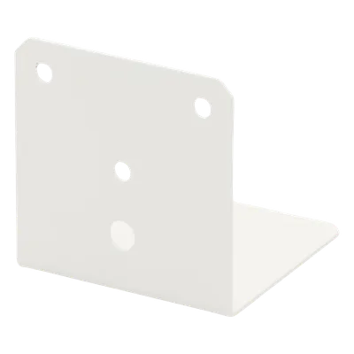Montaje Tipo L para Antena Móvil / Acero con Pintura Horneada / Perforación 3/4" / 77 x 77 mm / 0.13 kg