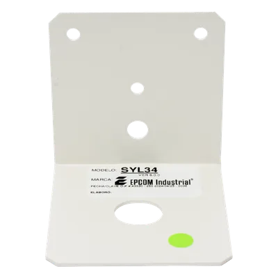 Montaje Tipo L para Antena Móvil / Acero con Pintura Horneada / Perforación 3/4" / 77 x 77 mm / 0.13 kg