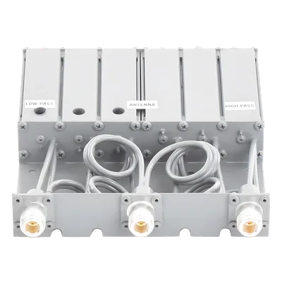 Duplexer / 6 Cavidades VHF / 148-160 MHz / 50 W / 5 MHz Separación / 80 dB Aislamiento / Conector N Hembra