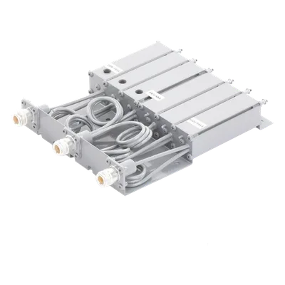Duplexer / 6 Cavidades VHF / 148-160 MHz / 50 W / 5 MHz Separación / 80 dB Aislamiento / Conector N Hembra