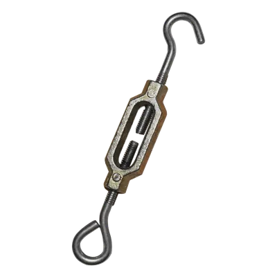 Tensor para Cerca Eléctrica / Resistencia 70 kg / Resistencia Eléctrica 0.4 Ohm / Acabado Tropicalizado / Gancho Calibre 10 / Cuerda UNC Cromo Duro
