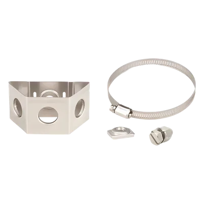Adaptador de Montaje / Tubo 4-5 in (102-127 mm) / Acero Inoxidable / Triple Vía / Paquete 10 pzas