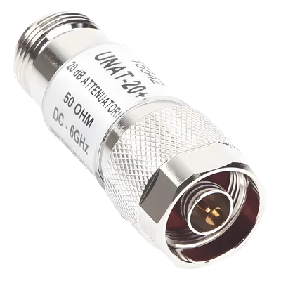 Atenuador en Línea / 20 dB ±0.3 dB / 0.5 W / DC-6 GHz / Conectores N Macho-Hembra / 50 Ω