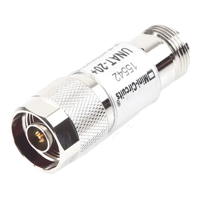 Atenuador en Línea / 20 dB ±0.3 dB / 0.5 W / DC-6 GHz / Conectores N Macho-Hembra / 50 Ω