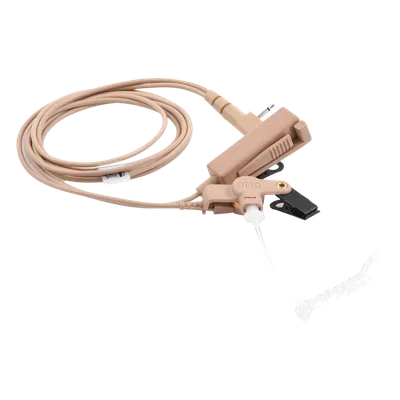 Kit Micrófono-Audífono Profesional / 2 Cables / Tubos Acústicos Transparentes / Compatible KENWOOD NX-340/320/420/TK-3230/3000/3402/3312/3360/3170 / PTT Integrado / VOX Modo Convencional