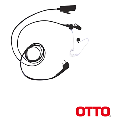 Micrófono-Audífono Profesional de 2 Cables para KENWOOD NX200/300/410/5000, TK-480/2180/3180