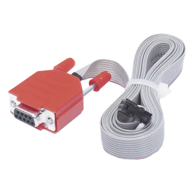 Cable Programador / Serial UL 268A / 2.5 m (8.2 ft) / Conectores Hembra DB9 y 10-Pin