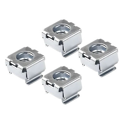 Tuercas Enjauladas para Rack / Kit de 4 Piezas / Instalación sin Herramientas / Acero Resistente a Corrosión