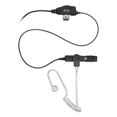 Kit Micrófono-Audífono / 1 Cable / Tubo Acústico Desconexión Rápida / Compatible Kenwood NX-340/320/420 / 25,000 Ciclos Flexión / PTT Mini