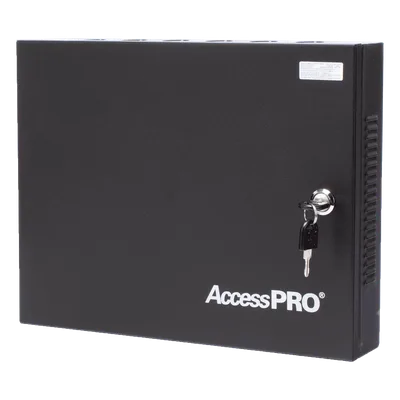 Panel de Control de Acceso 2 Puertas / 30,000 Tarjetas / TCP-IP / Gabinete y Fuente 12VCC 3A / 98.4 ft