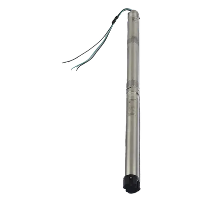 Bomba Sumergible Solar / 1.4 kW / Dual AC-DC 90-240V CA / 30-300V CC / IP68 / MPPT / Rotor Hélice Altura Elevada