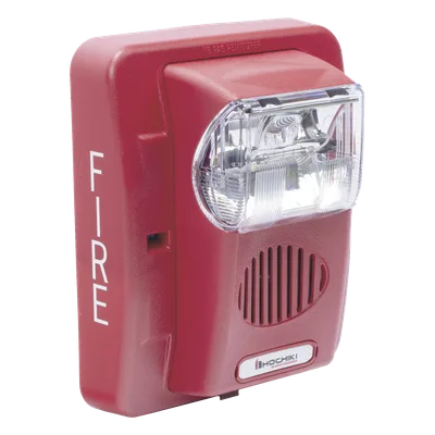 Sirena Estrobo / 12 Vcd / Multi-Candela 15-75 cd / Montaje en Pared / 4.17 x 3.77 x 2.08 pulgadas / Rojo