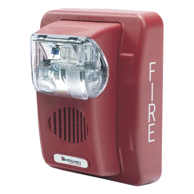 Sirena Estrobo / 12 Vcd / Multi-Candela 15-75 cd / Montaje en Pared / 4.17 x 3.77 x 2.08 pulgadas / Rojo