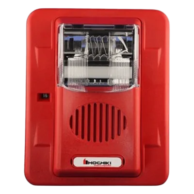 Sirena Estrobo / 12 Vcd / Multi-Candela 15-75 cd / Montaje en Pared / 4.17 x 3.77 x 2.08 pulgadas / Rojo
