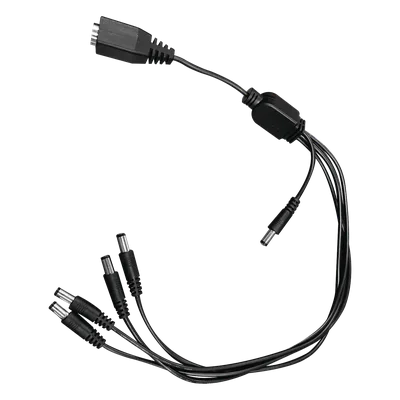 Cable de Distribución de Alimentación / 5 Vías / 4 Cámaras TurboHD / 12 VCC / 500 mA por Canal / Conector Plug 2.5'