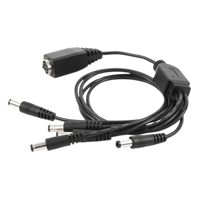 Cable de Distribución de Alimentación / 5 Vías / 4 Cámaras TurboHD / 12 VCC / 500 mA por Canal / Conector Plug 2.5'