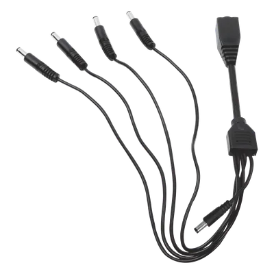 Cable de Distribución de Alimentación / 5 Vías / 4 Cámaras TurboHD / 12 VCC / 500 mA por Canal / Conector Plug 2.5'