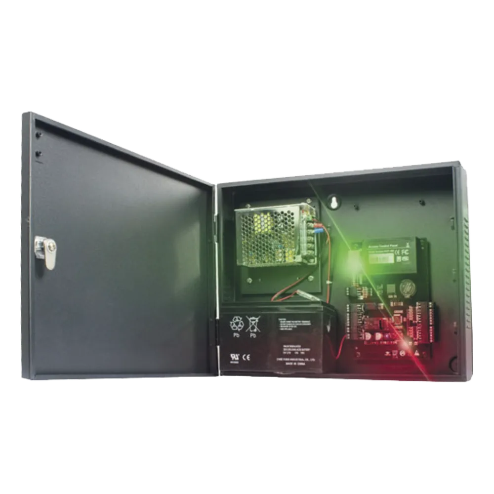 Panel de Control de Acceso / 4 Puertas / 30,000 Tarjetas / TCP-IP y RS485 / Fuente 12VCC 3A / Anti-Passback y Esclusamiento