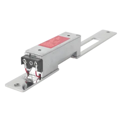 Contrachapa Eléctrica / 12V CA/CD 1A / Acero y Zamak / Cromo / Instalación Empotrada / 250 x 89 x 28 mm