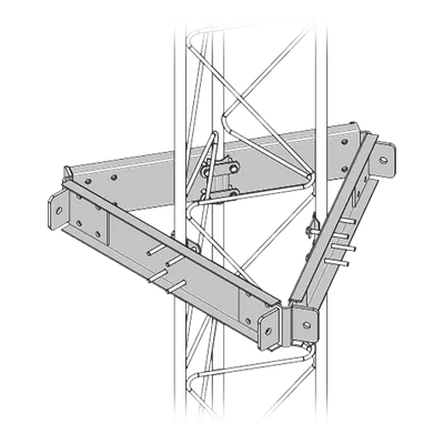 Estabilizador de Torre / 6 Puntos de Sujeción / Acero Galvanizado en Caliente / Antenas ≥ 1 m de Diámetro / Anti-Torsión