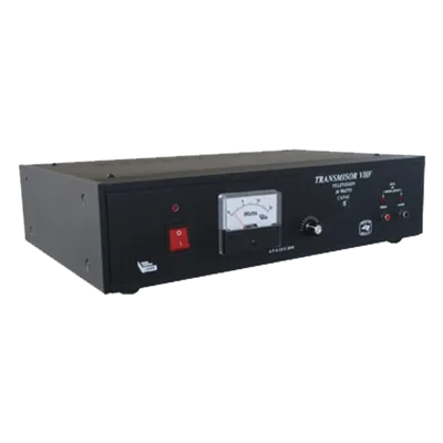 Transmisor de TV / 10 W RMS / VHF Canales 2-13 / Ajuste Frontal 0-10 W / RCA A/V / 50Ω UHF / 110-220 VAC