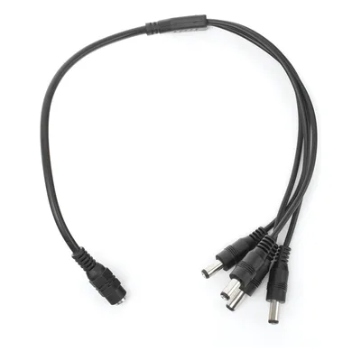 Cable Divisor de Energía DC / Jack Hembra 3.5 mm a 4 Macho / 22AWG / 1-24 VCC / 5A a 12VCC / 19 cm